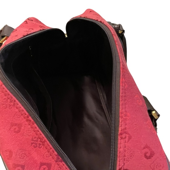 VINTAGE CARDIN MONOGRAM DUFFLE TRAVEL BAG SHOULDER STRAP UNISEX WITH KEYS - Picture 11 of 11